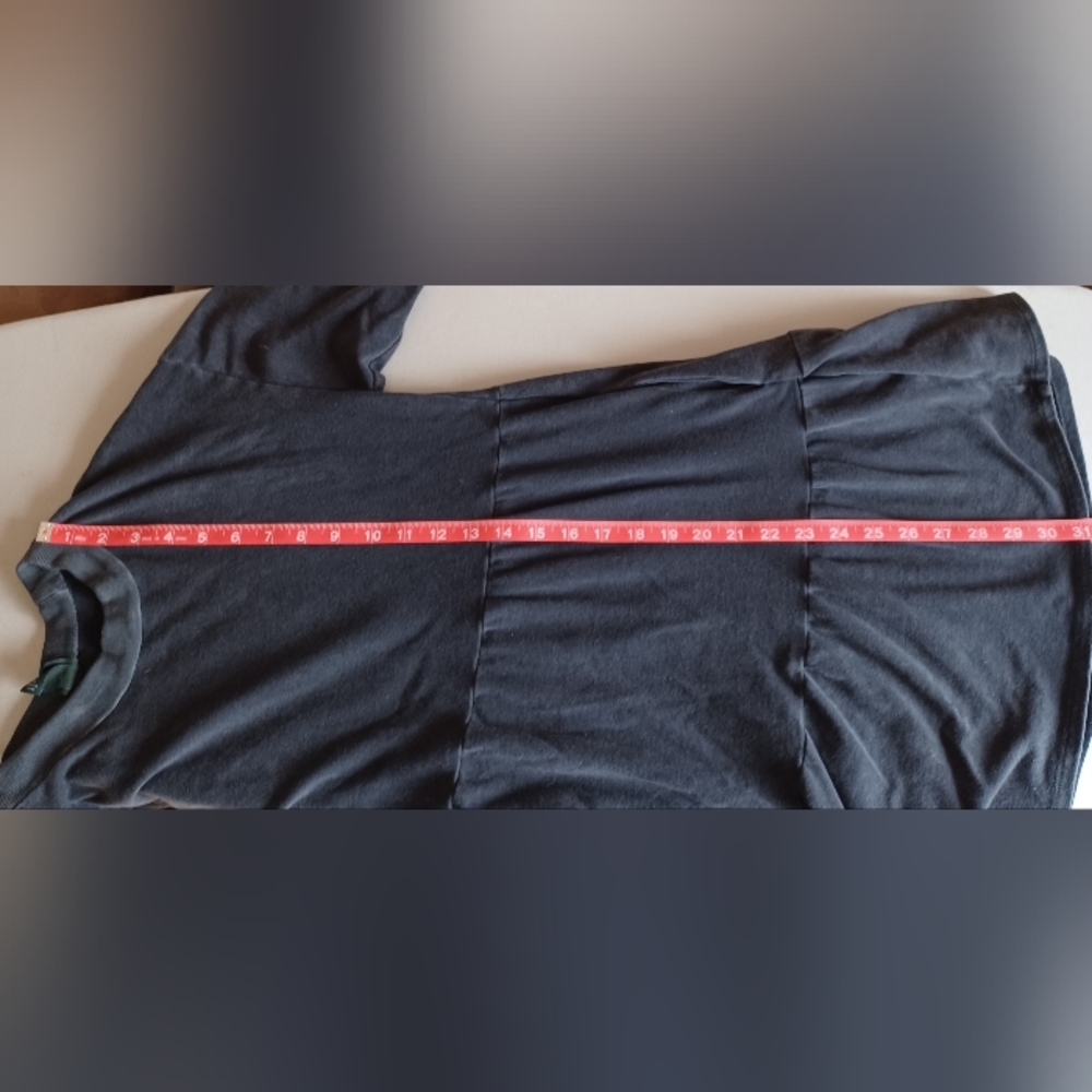 3 For $15 /Wild Fable Dark Gray, Black Long Sleeve Sweatshirt Dress with Pockets - Picture 6 of 9